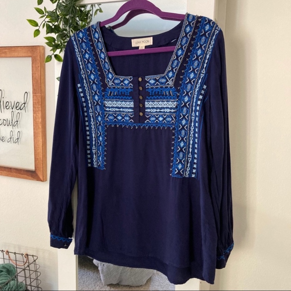 Anthropologie Luna Moon blouse
